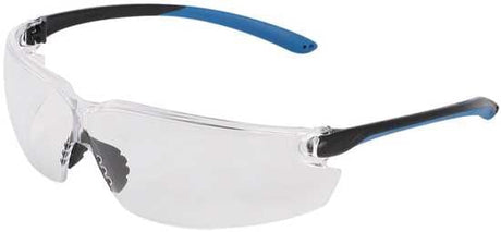 Clear Prosafe Griffon Safety Glasses with anti-fogging, anti-scratch lenses and ergonomic TPR for all-day comfort.