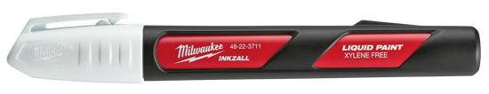 Milwaukee Inkzall White Liquid Paint Marker - Each