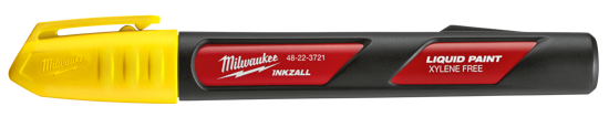 Milwaukee Inkzall Yellow Liquid Paint Marker - Each