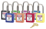 Master Lock 0410 Zenex Safety Lockout Padlock-Keyed Alike, 38mm-4-Pack