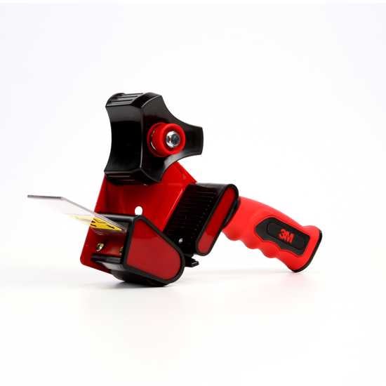 Scotch Box Sealing Tape Dispenser HR80-48mm with ergonomic grip, retractable blade, for efficient box sealing and packaging.