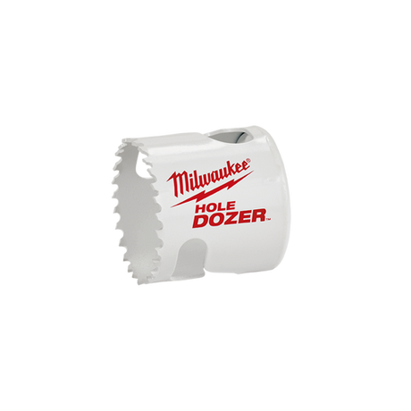 Milwaukee 60mm Holedozer Bi-Metal Holesaw Blade designed for precise cutting in wood and metal, featuring advanced Rip Guard technology.