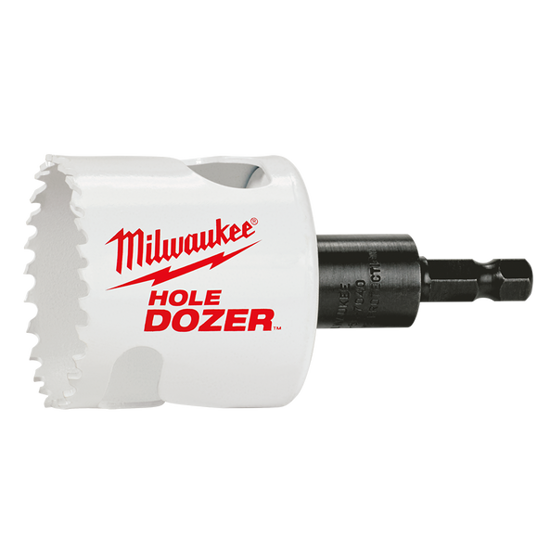 Milwaukee 60mm Holedozer Bi-Metal Holesaw Blade designed for efficient, precise hole cutting in wood and metal materials.