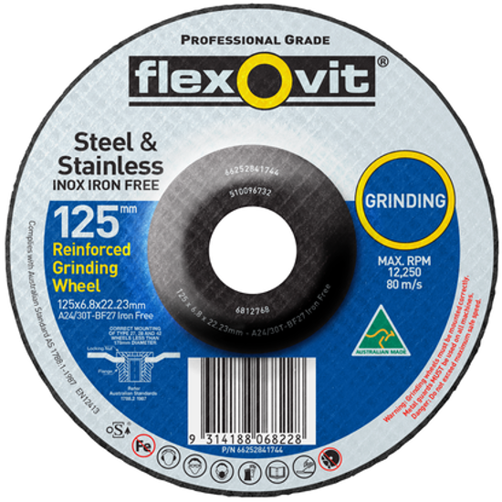 125mm grinding disc for stainless steel, designed for high performance and durability, ideal for various metalworking tasks.
