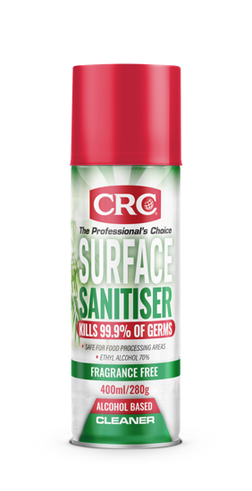 CRC Fragrance Free Surface Sanitiser 400ml - 6 - CASE