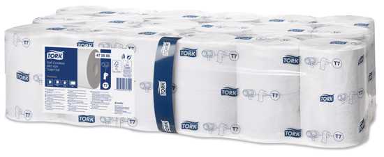 Tork Soft 2Ply Toilet Paper Coreless Mid - Size Roll - 800 Sheets - Pack of 36