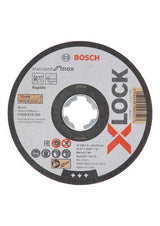 Bosch 125 x 1 x 22mm X-Lock Cut Off Disc for Inox, designed for precision cutting in stainless steel with a thin edge.