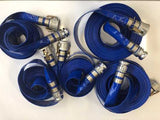 General Purpose Layflat Hose Assembly 50mm x 30m, durable Sunnyhose, aluminum camlocks for secure water transfer connections.