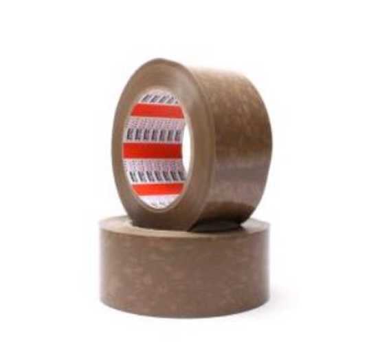 Durable Sellotape Brown tape, 48mm wide, 100m long, ideal for packaging, sealing, and crafting projects.