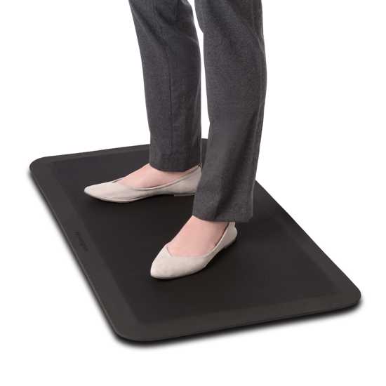 Kensington Premium Anti-Fatigue Mat in black, designed for comfort, stability, and reduced fatigue in workspaces.