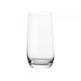 Elegant set of 6 lead-free crystal highball glasses, 478ml, showcasing clarity for cocktails and iced drinks.