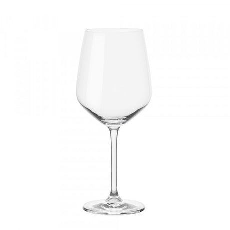 Elegant 6-pack of lead-free crystal wine glasses, featuring fine rims for a smooth drinking experience and superb clarity.