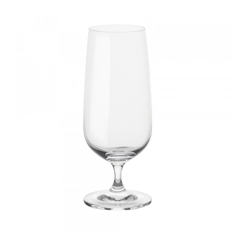 Elegant Stanley Rogers Tamar Beer 423ml 6pk glasses in lead-free crystal, showcasing superb clarity for beer and cider.