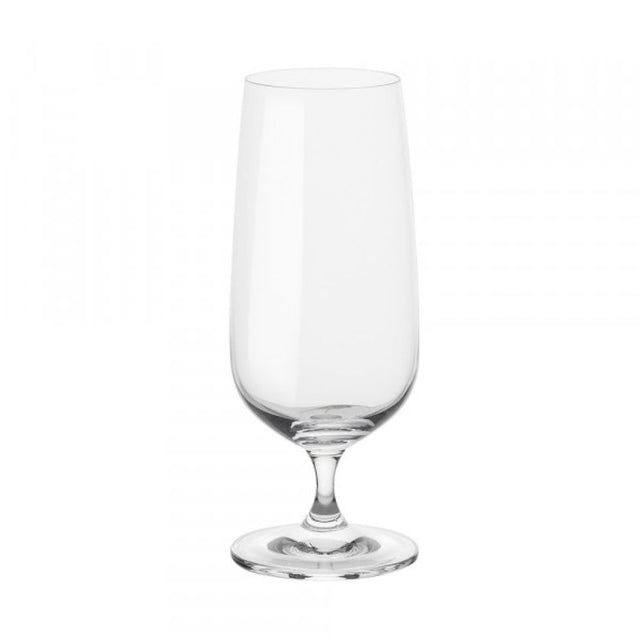 Elegant Stanley Rogers Tamar Beer 423ml 6pk glasses in lead-free crystal, showcasing superb clarity for beer and cider.