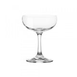 Elegant Stanley Rogers Tamar 220ml coupe glasses set of six, crafted from lead-free crystal for cocktails and desserts.