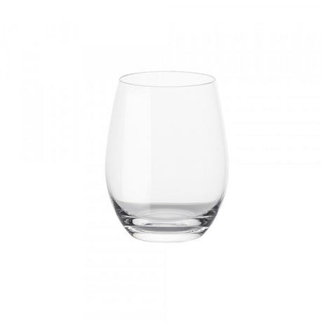 Set of 6 elegant 450ml stemless glasses made from lead-free crystal, perfect for any occasion, packaged in a gift box.