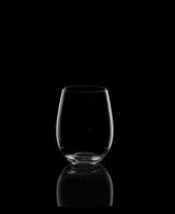 Set of 6 elegant 575ml stemless glasses made from lead-free crystal, showcasing clarity and fine rims for a luxurious sipping experience.