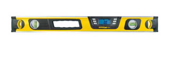 Stanley FatMax Digital Level 400mm with 360° readout, LCD display, buzzer alerts, and waterproof bag for accurate measurements.