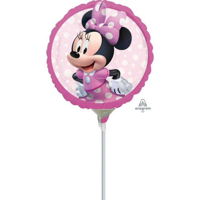 Minnie Mouse Forever foil balloon, 22cm, vibrant design perfect for celebrations and party decor.