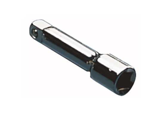 JBS Socket Extension 3/8in x 75mm in chrome vanadium steel, durable and polished for precision in tight spaces.