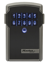 Master Lock Bluetooth Enterprise Lock Box Wall for app-managed secure access; ideal for businesses and rentals, includes mounting hardware.