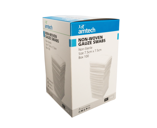 Wound Cleaning Swabs-75mm x 75mm-Pack of 100 (Packet)