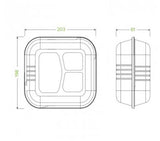Biopak 3 Compartment White Clamshells - eco-friendly, microwave safe, compostable containers for takeout and meal prep.