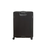 Victorinox Werks Traveler 6.0 Softside XL suitcase in black, featuring durable nylon, smooth Hinomoto wheels, and a laptop compartment.