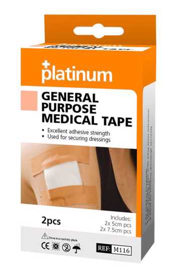 Zinc Oxide Tape - 25mm x 5m - Pack of 2 (Packet)