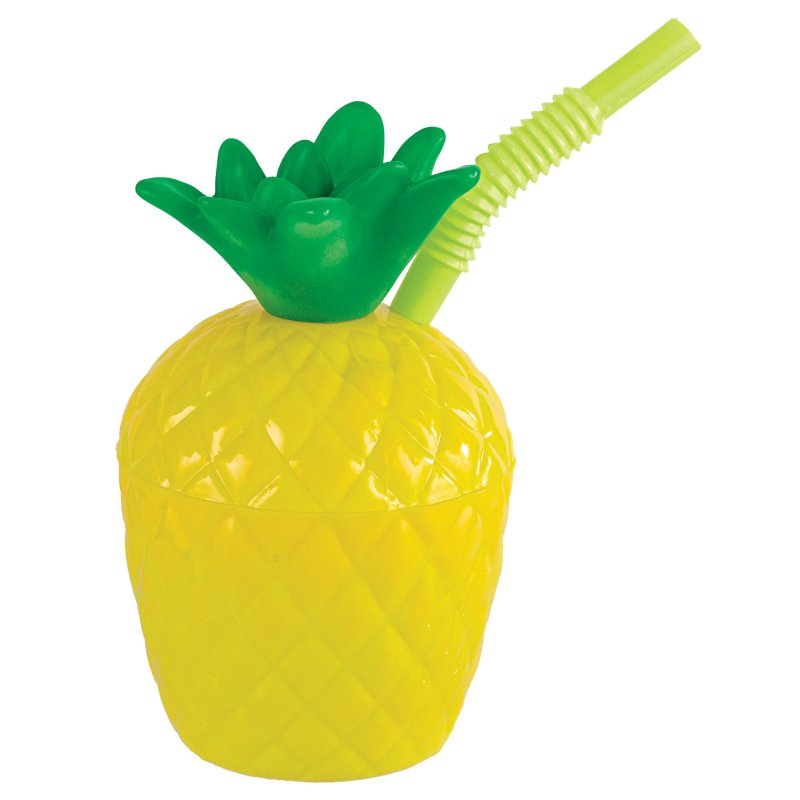 Sippy Cup - Plastic Pineapple (295ml)
