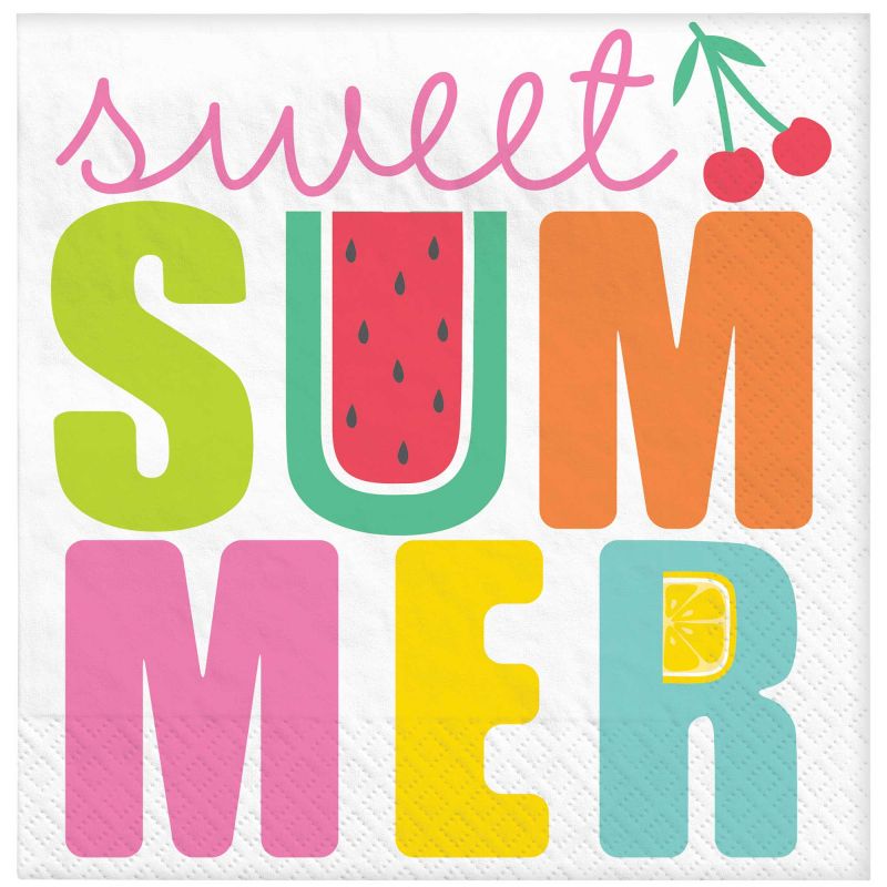Tutti Frutti Summer Lunch Napkins - Pack of 16