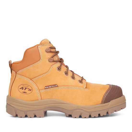 Zip Sided Hiker Boots - Oliver 130mm 45-630Z Wheaat  (Size 5)