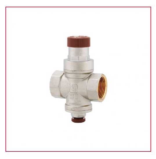 ITap Art361 20mm water pressure reducing valve in nickel-plated brass for stable, adjustable pressure control in plumbing systems.
