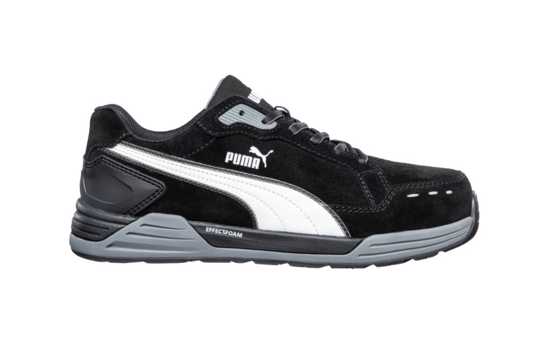 Men's NEW BALANCE 806v1 Black safety shoes, size 13, featuring slip-resistant outsole and Fresh Foam cushioning for comfort and protection.