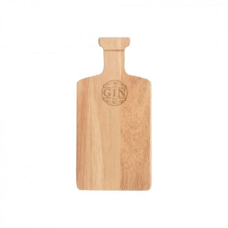 Gin Bar Prep Board made of premium Hevea wood, perfect for slicing, chopping, and presenting gourmet snacks elegantly.