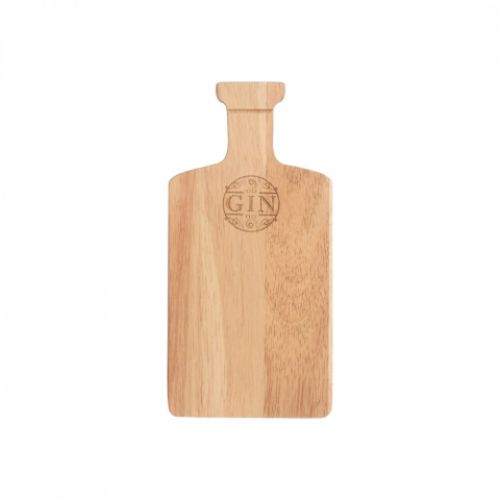 Gin Bar Prep Board made of premium Hevea wood, perfect for slicing, chopping, and presenting gourmet snacks elegantly.