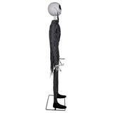 Life-sized 182cm animatronic Jack Skellington with moving jaw and authentic sounds, perfect for Halloween displays.