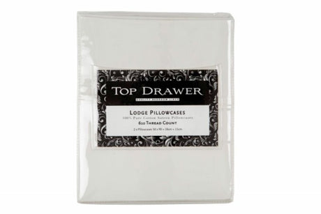 Luxurious cream pillowcases (2 pack) with 610TC fabric for ultimate softness and elegance in any bedroom decor.