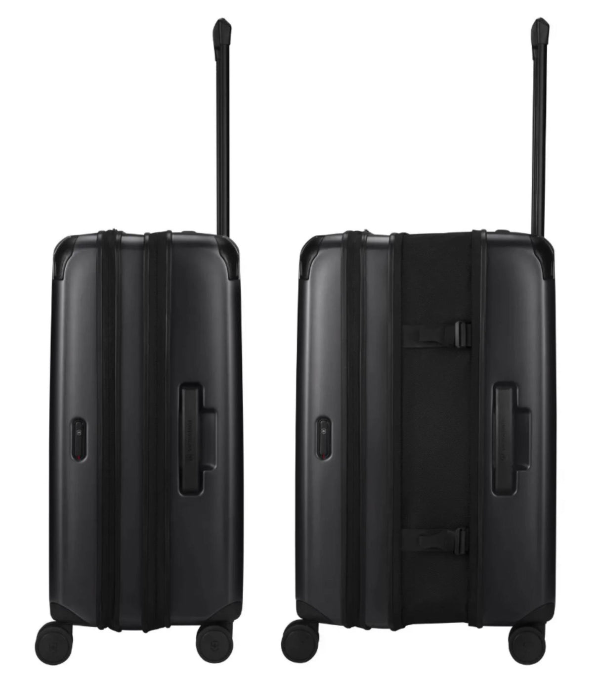 Victorinox Spectra 3.0 Expandable Medium Case in eco-friendly recycled polycarbonate with TSA lock and dual-caster wheels.