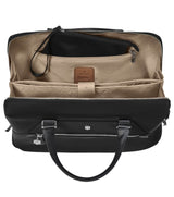 Victorinox Signature 14" Laptop Briefcase in black, with dual-purpose pouch and dedicated compartments for organization and comfort.