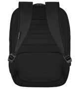 Lightweight Victorinox Crosslight City daypack in black, designed for 15.6" laptops, made from recycled PET bottles.