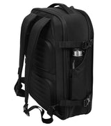 Victorinox Crosslight Boarding Bag in black with expandable design, padded laptop compartment, and eco-friendly materials.