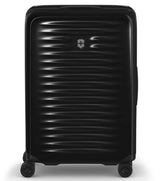 Victorinox Airox Medium 69 cm Hardside Luggage in red, featuring lightweight polycarbonate, 360° wheels, and TSA-approved lock.