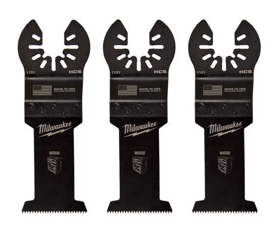 Milwaukee OPEN-LOK Wood Multi-Tool Blade-35mm (1 3/8")-3 Pack (Each)