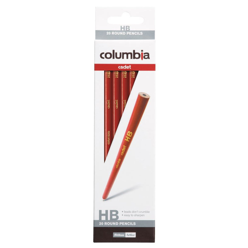 Columbia Cadet Lead Pencil Round Hb Pk20 -20 units
