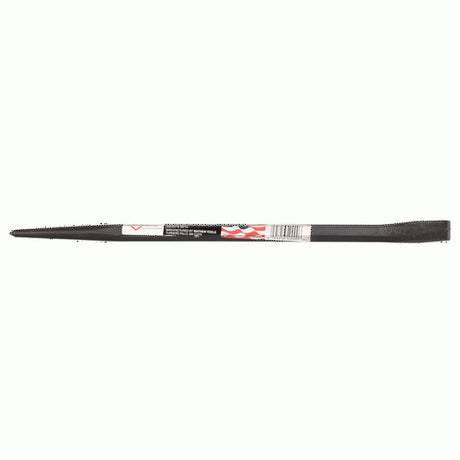 Mayhew Line Up Pry Bar-350mm with tapered end and angled chisel, designed for efficient aligning and prying tasks.