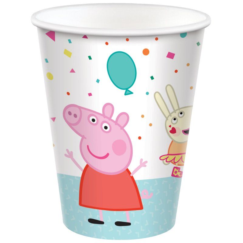 Peppa Pig Confetti Party 9oz / 266ml Paper Cups - Pack of 8