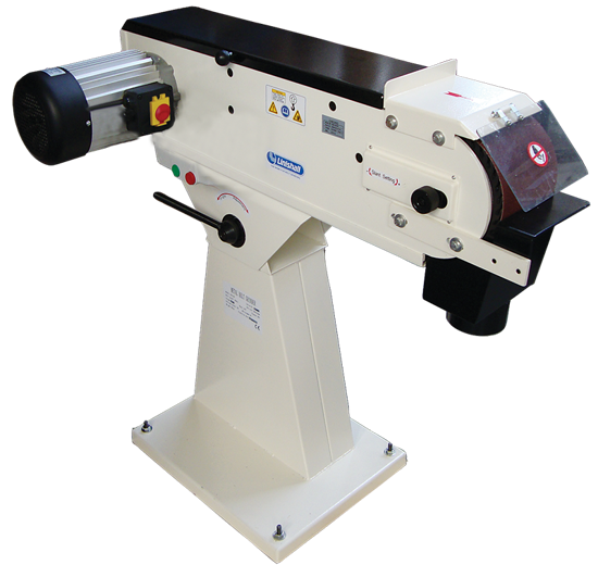 Heavy-duty Linishall belt linisher with 2000 x 150mm belt, 4.0kW motor, and features for safe, efficient linishing.
