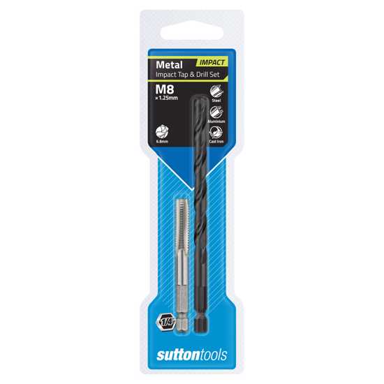 Sutton Impact Tap & Drill Set M8 x 1.25mm (Each)