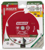 Diablo Circular Saw Blade Cement 165mm 4T (Each)